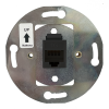 zásuvka PC cat. 5e (1 kon. RJ45 Cat.5e, UTP), černý keystone