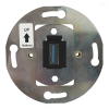 zásuvka USB-A (1 kon. USB - nabíjecí, 2.1 A, 10,5 W), černý keystone